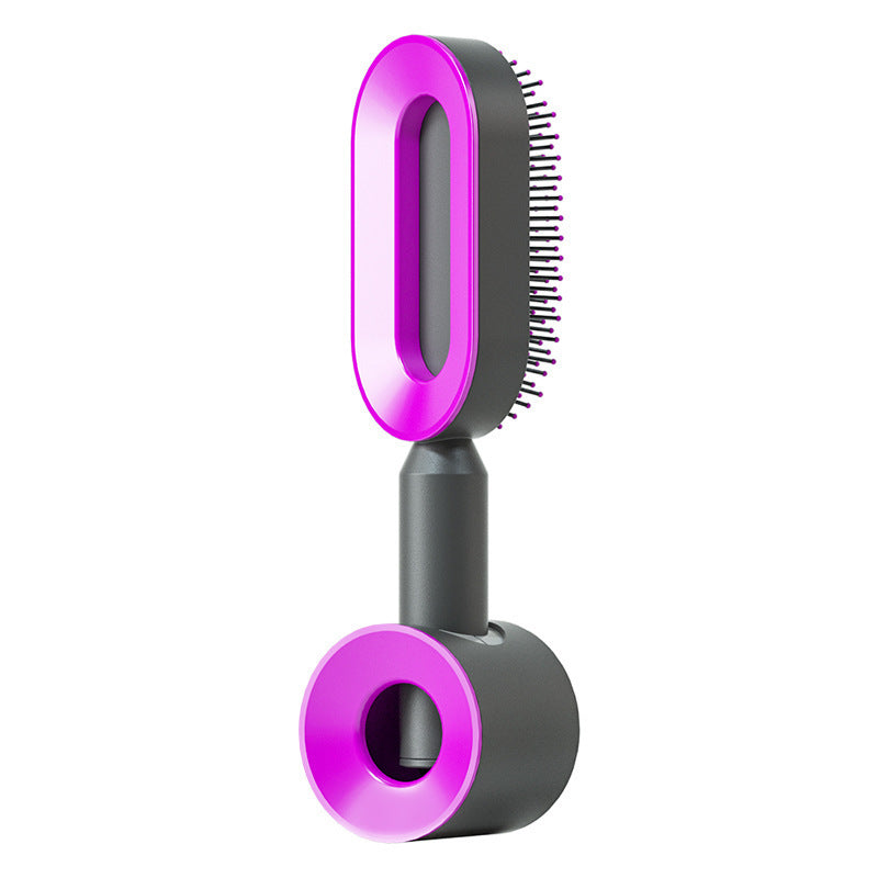 Self Cleaning Hair Brush; Massage Scalp Comb; Anti-Static Hairbrush