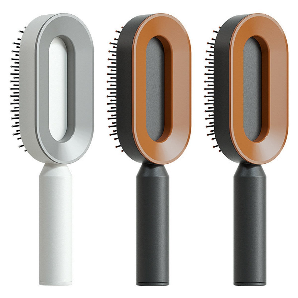 Self Cleaning Hair Brush; Massage Scalp Comb; Anti-Static Hairbrush