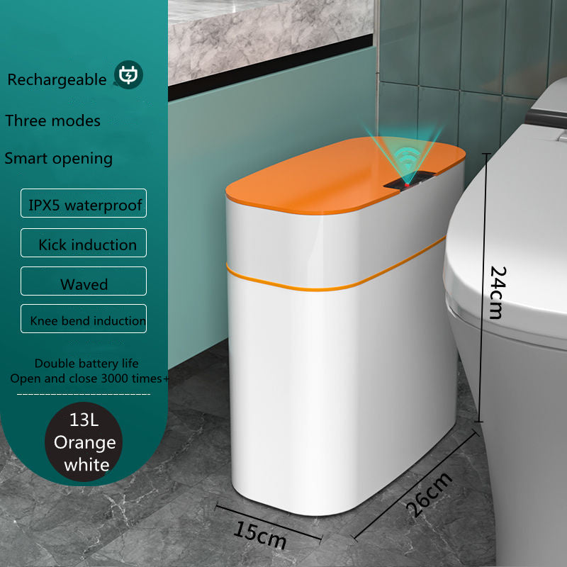 Smart Trash Bin With Automatic Lid For Home