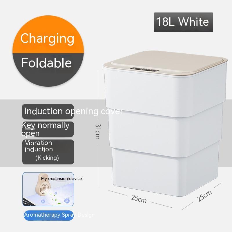 Smart Trash Bin With Automatic Lid For Home