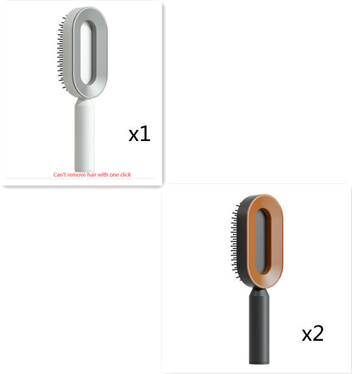 Self Cleaning Hair Brush; Massage Scalp Comb; Anti-Static Hairbrush