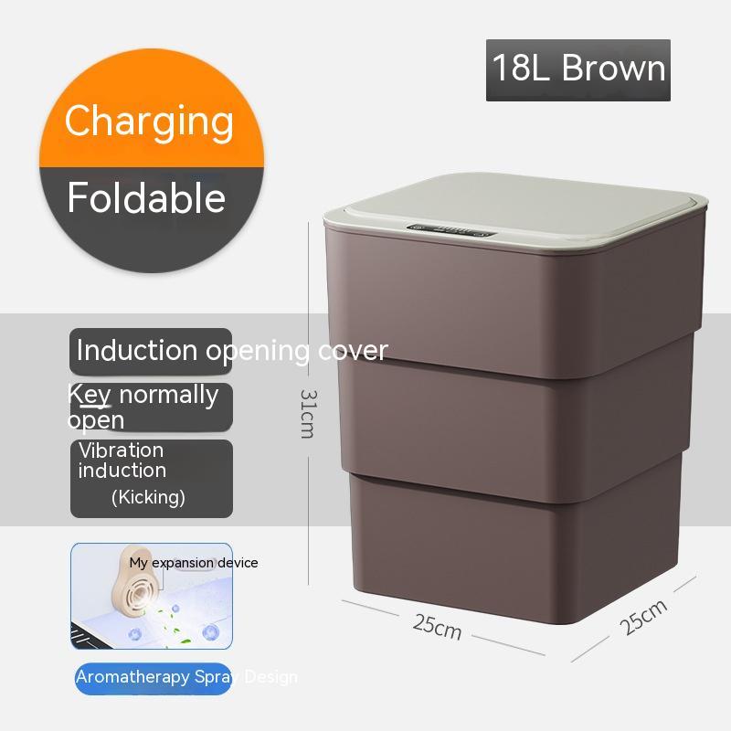 Smart Trash Bin With Automatic Lid For Home
