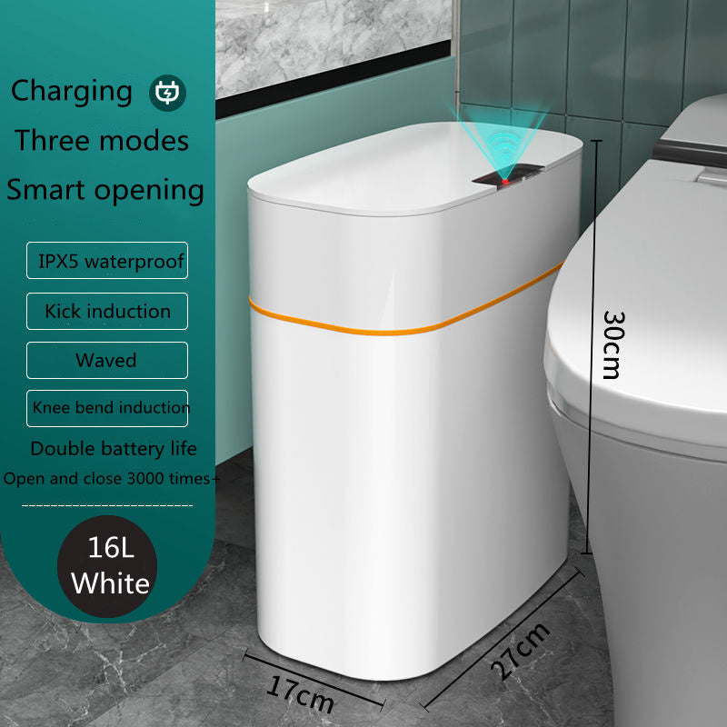 Smart Trash Bin With Automatic Lid For Home