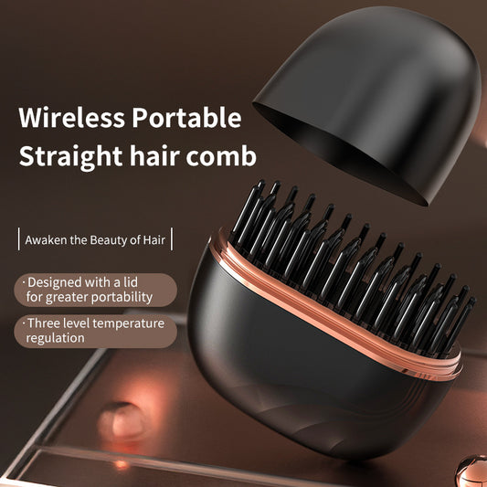 Mini Hair Straightener Styling Comb (Wireless)