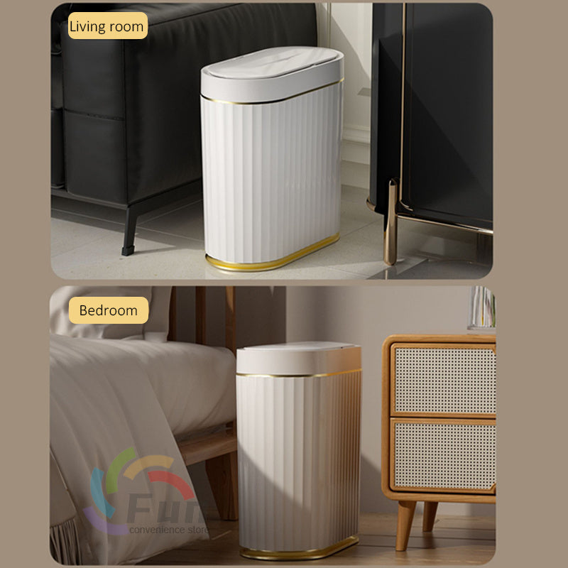 Smart Trash Bin With Automatic Lid For Home