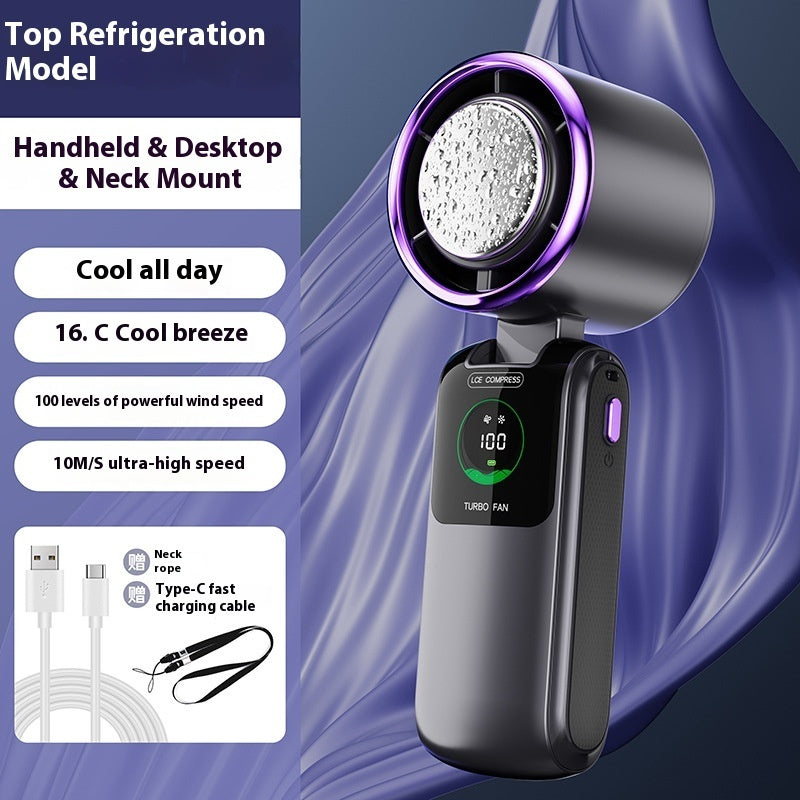 New 2025 High-Speed Handheld Fan, Speed Adjustable, Portable Folding Mini Fan