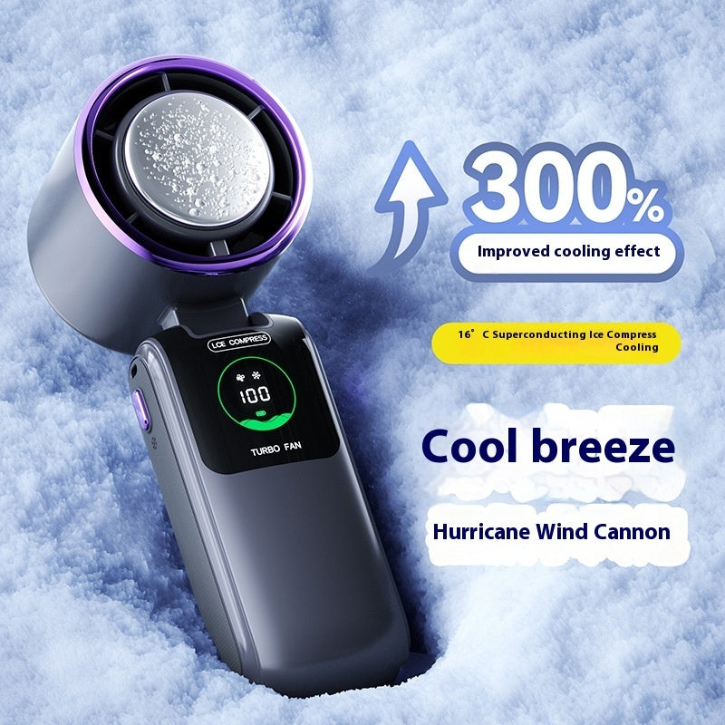 New 2025 High-Speed Handheld Fan, Speed Adjustable, Portable Folding Mini Fan