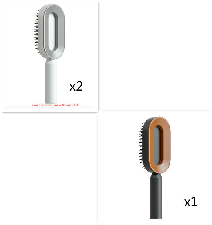 Self Cleaning Hair Brush; Massage Scalp Comb; Anti-Static Hairbrush