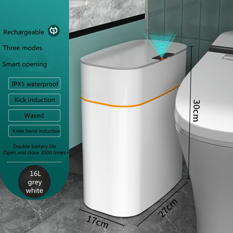 Smart Trash Bin With Automatic Lid For Home