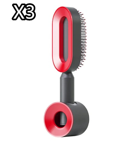 Self Cleaning Hair Brush; Massage Scalp Comb; Anti-Static Hairbrush