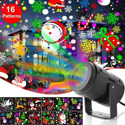 Christmas Projector Lights Snowflake LED Rotating