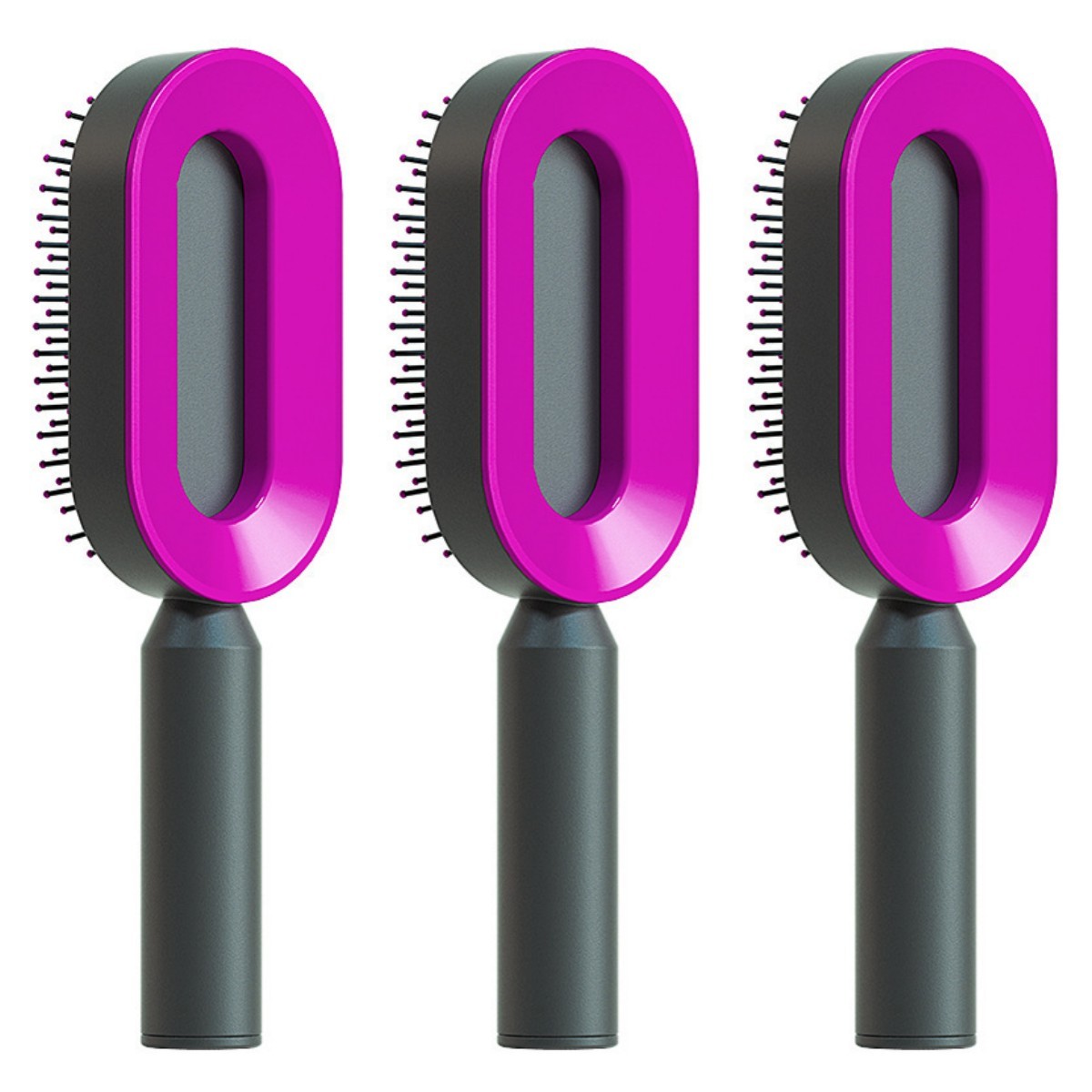 Self Cleaning Hair Brush; Massage Scalp Comb; Anti-Static Hairbrush