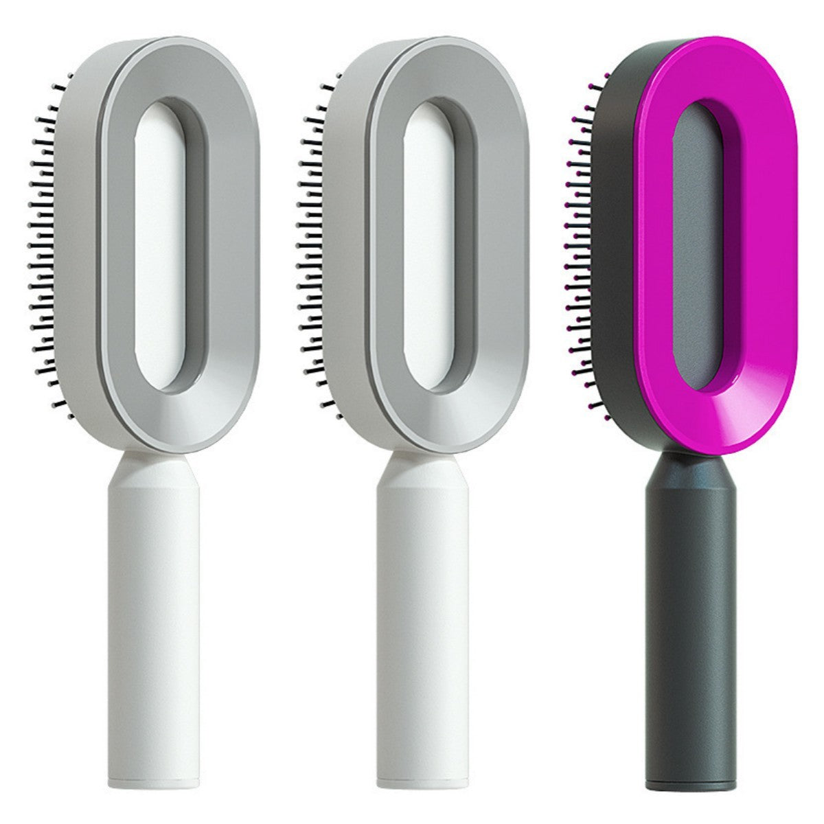 Self Cleaning Hair Brush; Massage Scalp Comb; Anti-Static Hairbrush