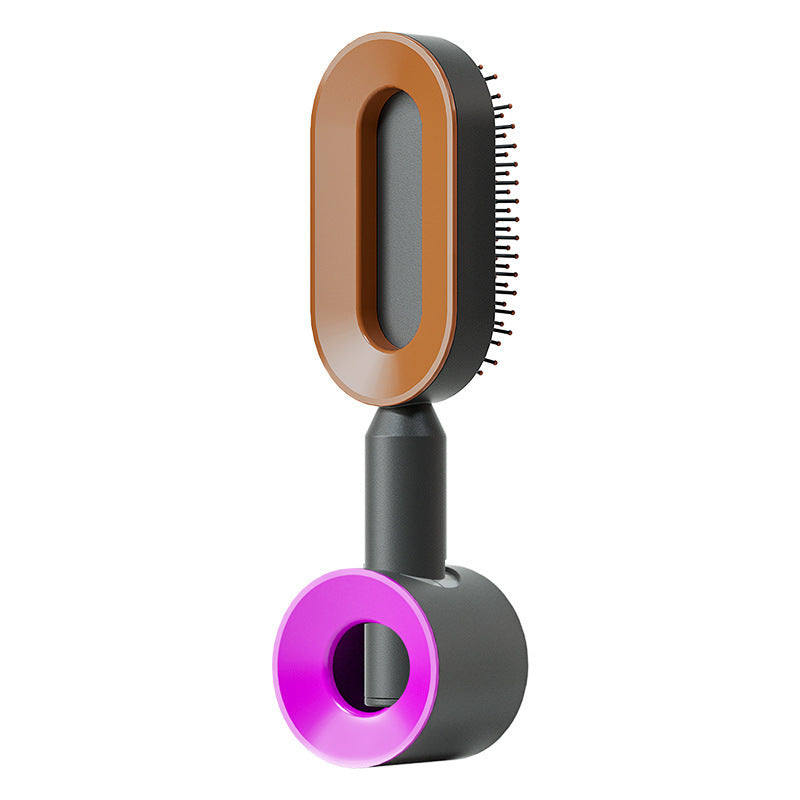 Self Cleaning Hair Brush; Massage Scalp Comb; Anti-Static Hairbrush