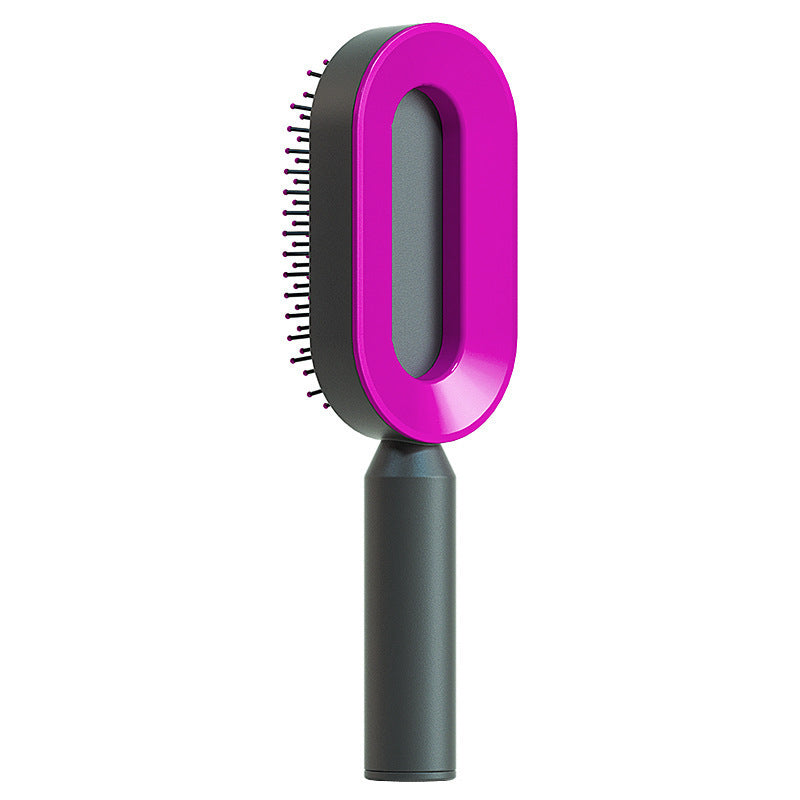 Self Cleaning Hair Brush; Massage Scalp Comb; Anti-Static Hairbrush
