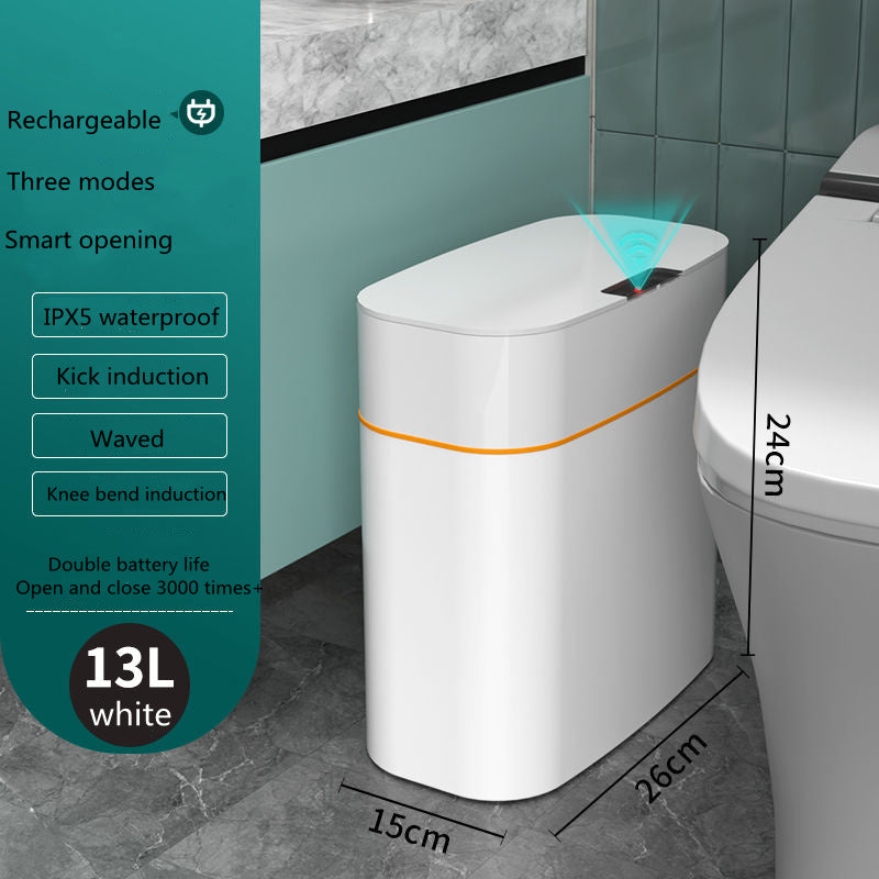 Smart Trash Bin With Automatic Lid For Home