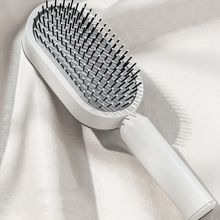 Self Cleaning Hair Brush; Massage Scalp Comb; Anti-Static Hairbrush