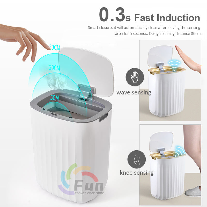 Smart Trash Bin With Automatic Lid For Home