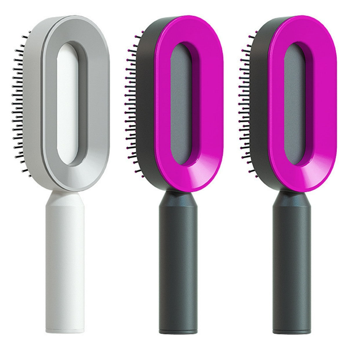 Self Cleaning Hair Brush; Massage Scalp Comb; Anti-Static Hairbrush