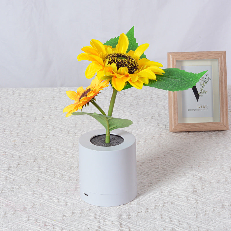 Rechargeable Sunflower LED Simulation Night Light Table Lamp