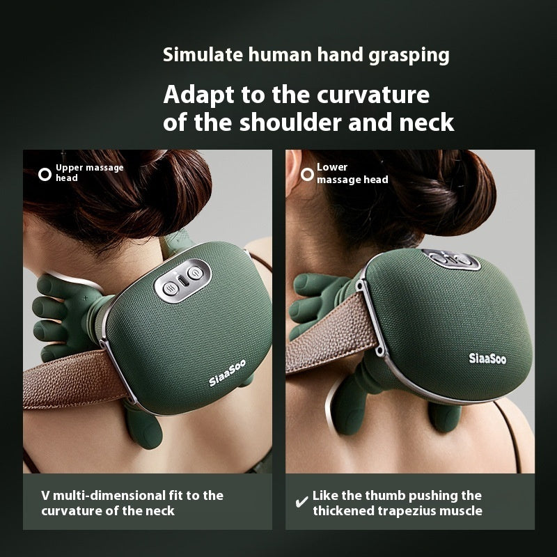 Neck And Shoulder Massager Wireless Kneading Massage Pain Relief Relaxation