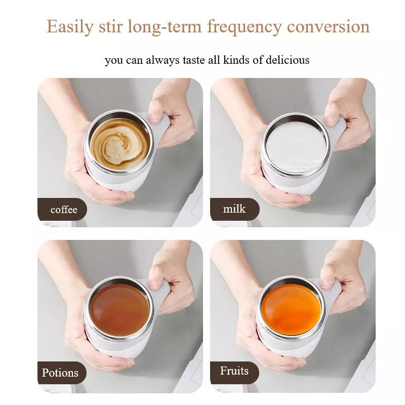 Rechargeable Automatic Stirring Rotating Cup Mug