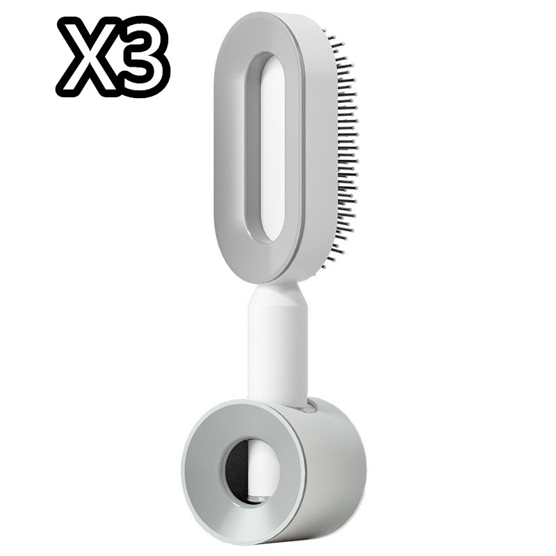 Self Cleaning Hair Brush; Massage Scalp Comb; Anti-Static Hairbrush