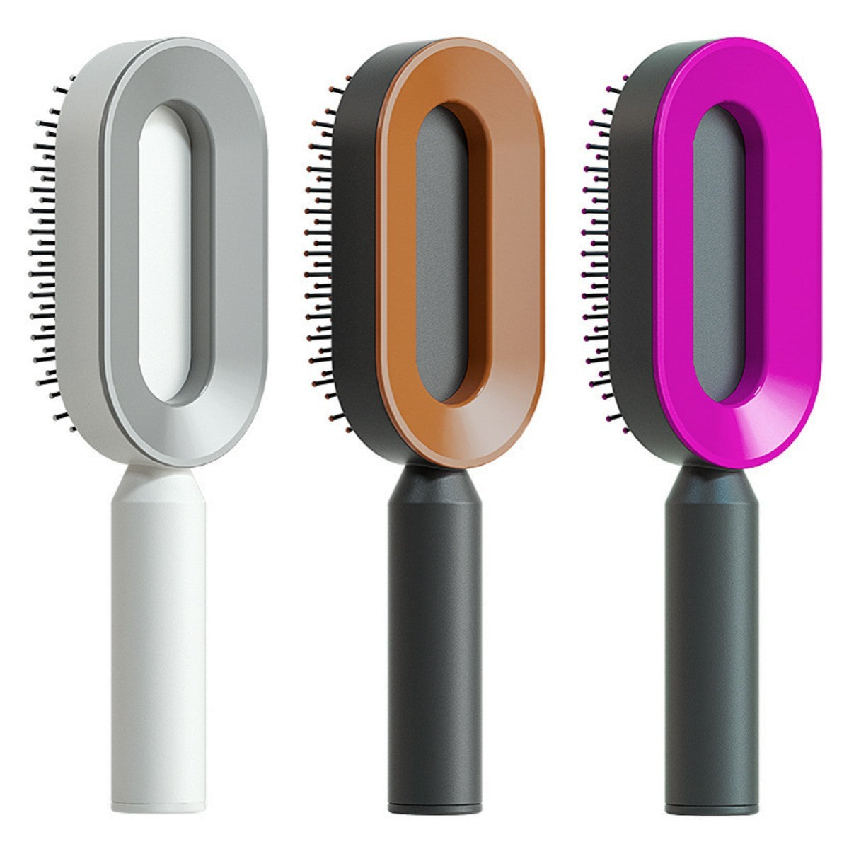 Self Cleaning Hair Brush; Massage Scalp Comb; Anti-Static Hairbrush