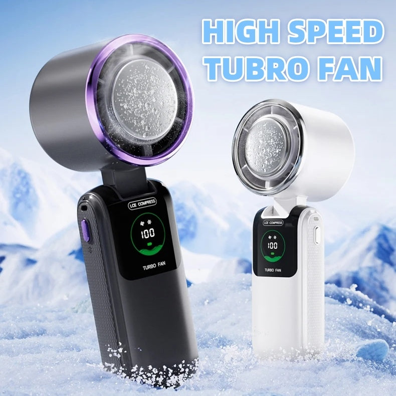 New 2025 High-Speed Handheld Fan, Speed Adjustable, Portable Folding Mini Fan