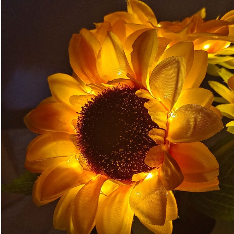 Rechargeable Sunflower LED Simulation Night Light Table Lamp