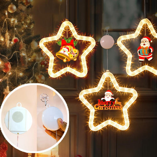 Christmas Pendant Decoration LED Star Lights