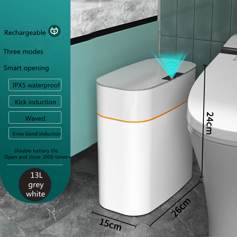 Smart Trash Bin With Automatic Lid For Home
