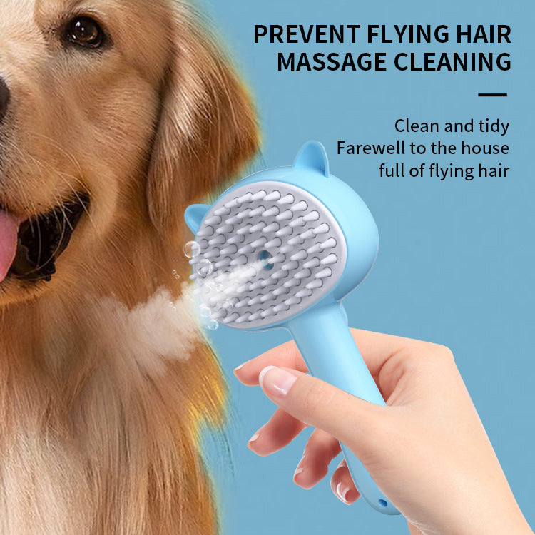 Multifunction Hair Grooming Cleaning Brush With Mist For Pets, Rechargeable Self Cleaning Brush For Dogs & Cats