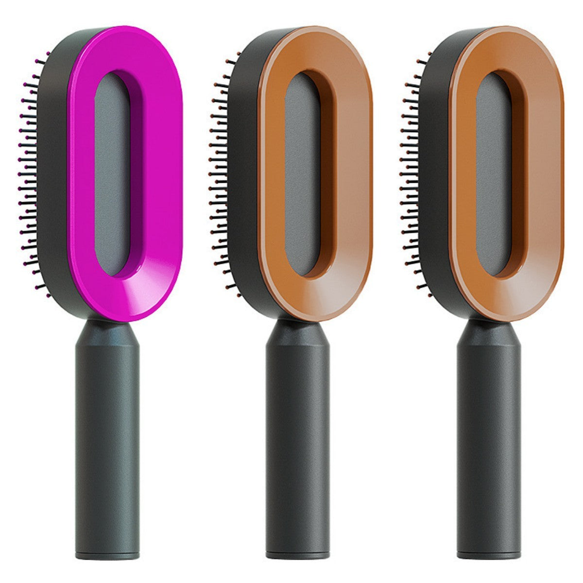 Self Cleaning Hair Brush; Massage Scalp Comb; Anti-Static Hairbrush