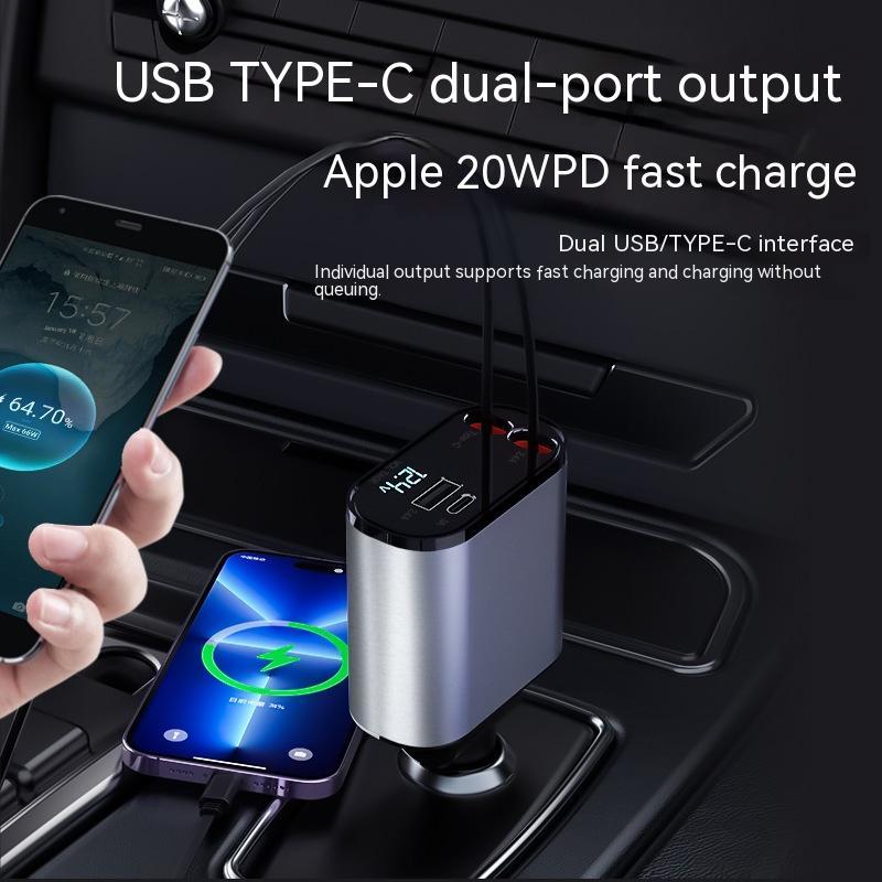 Car Charger 100W Super Fast Charging Car Cigarette Lighter Plug