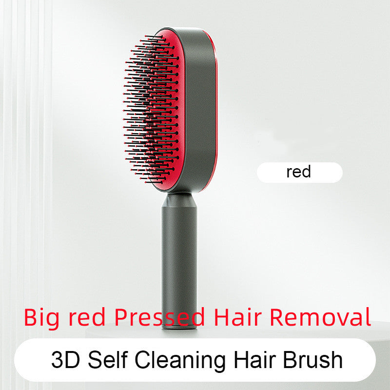 Self Cleaning Hair Brush; Massage Scalp Comb; Anti-Static Hairbrush