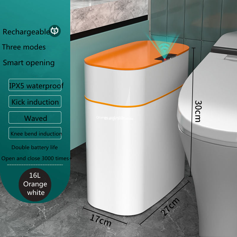 Smart Trash Bin With Automatic Lid For Home